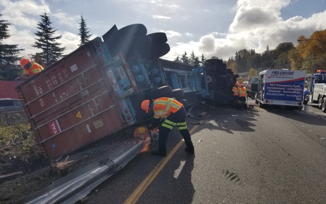 2018-11-09: Spill Cleanup On The I-5