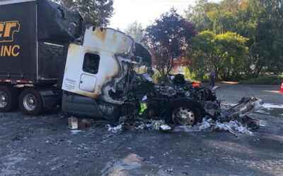 2020-09-10: Spill Response Services Assist with Tractor and Trailer Fire