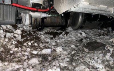 2022-01-07: Jackknifed Snowy Semi-Truck Needs Spill Containment and Cleanup