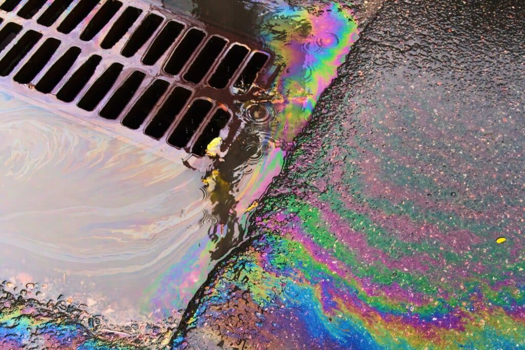 Fuel Spill near a storm drain
