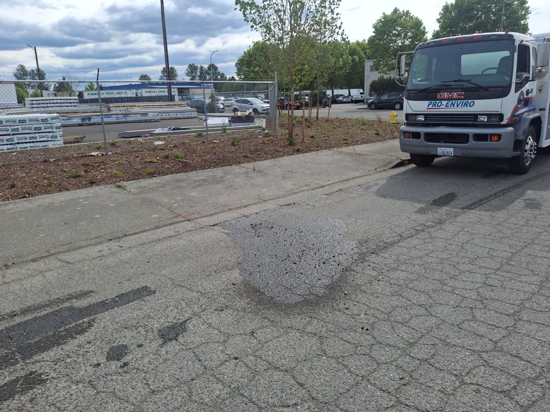 Oil leak cleanup in Auburn