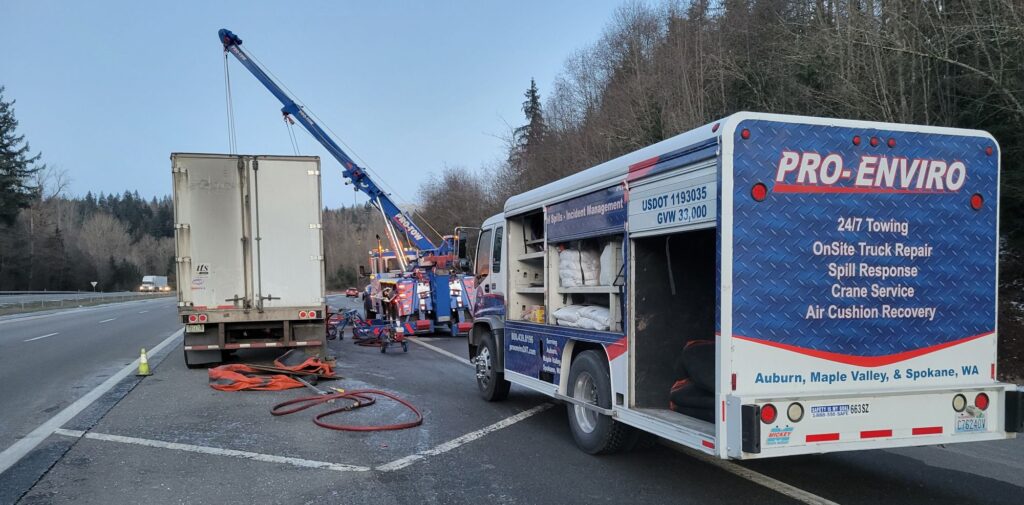 What do I do if I spill oil?