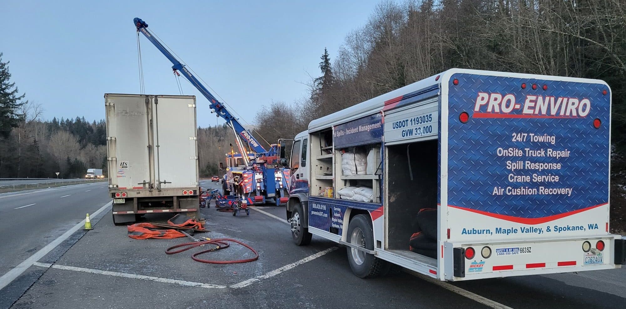 What do I do if I spill oil?