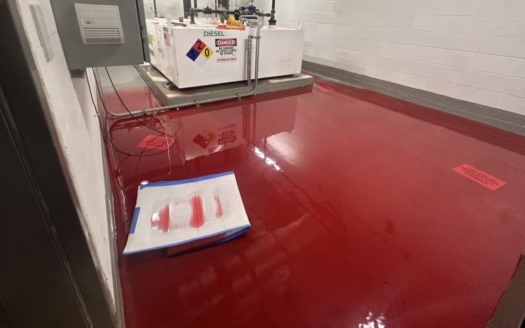 Diesel Spill Cleanup in an Underground Parking Garage in Bellevue