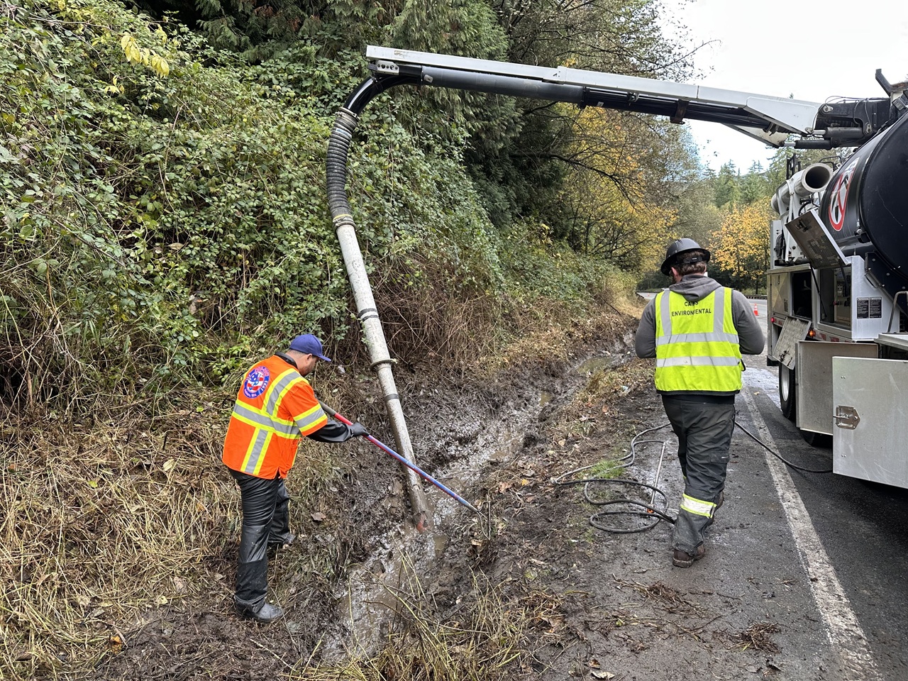 Diesel spill recovery - Vacuum Truck