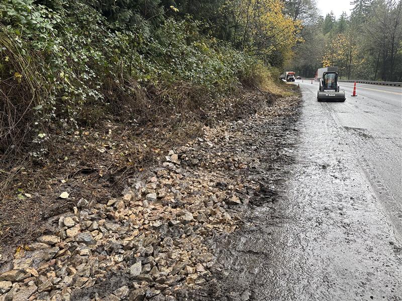 Rock fill for spill recovery