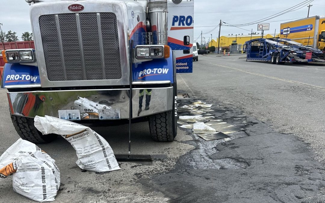 Hydraulic Leak Cleanup
