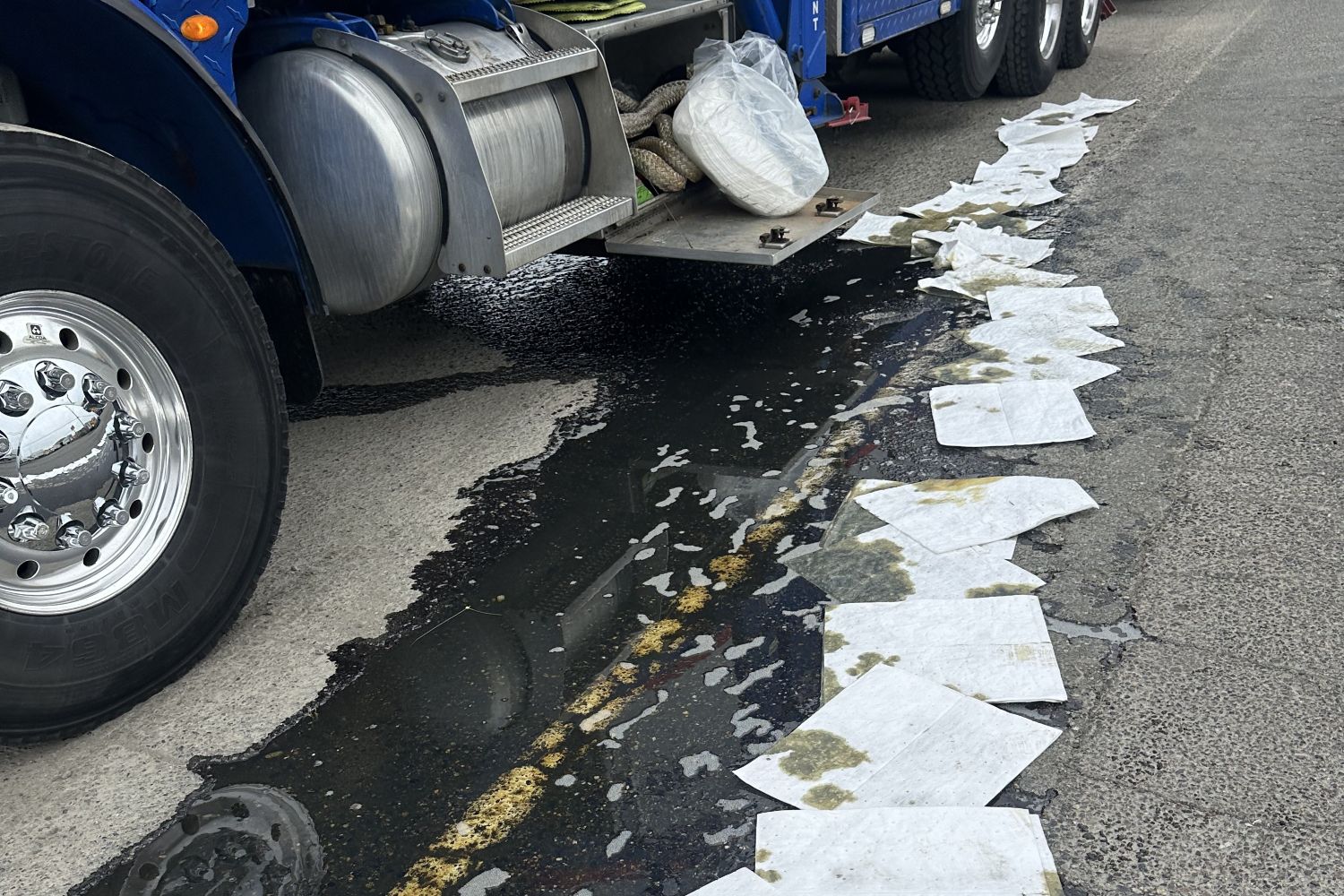 Spill Response: Hydraulic Leak Cleanup