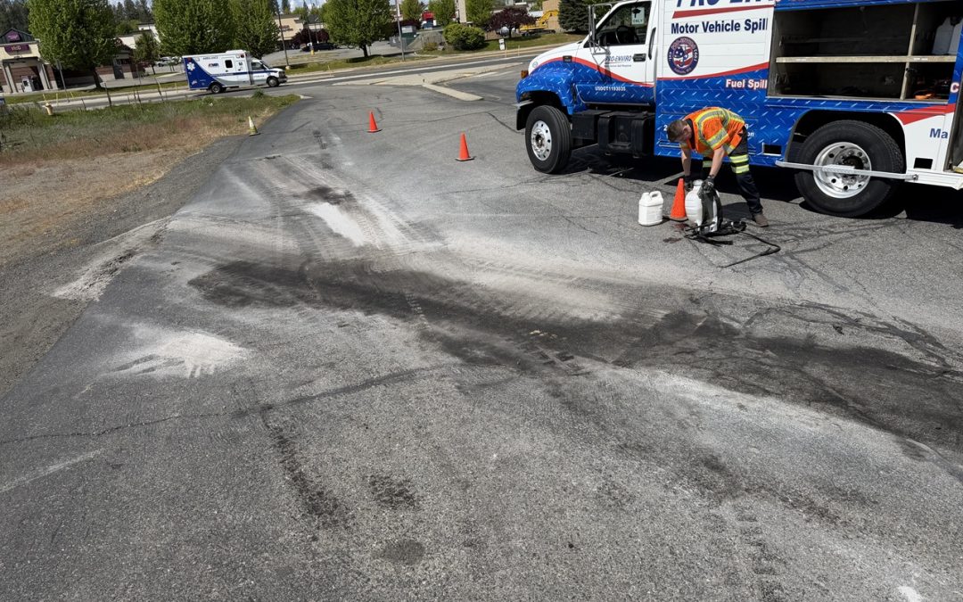 Major Coolant Spill Cleanup in Cheney, WA.