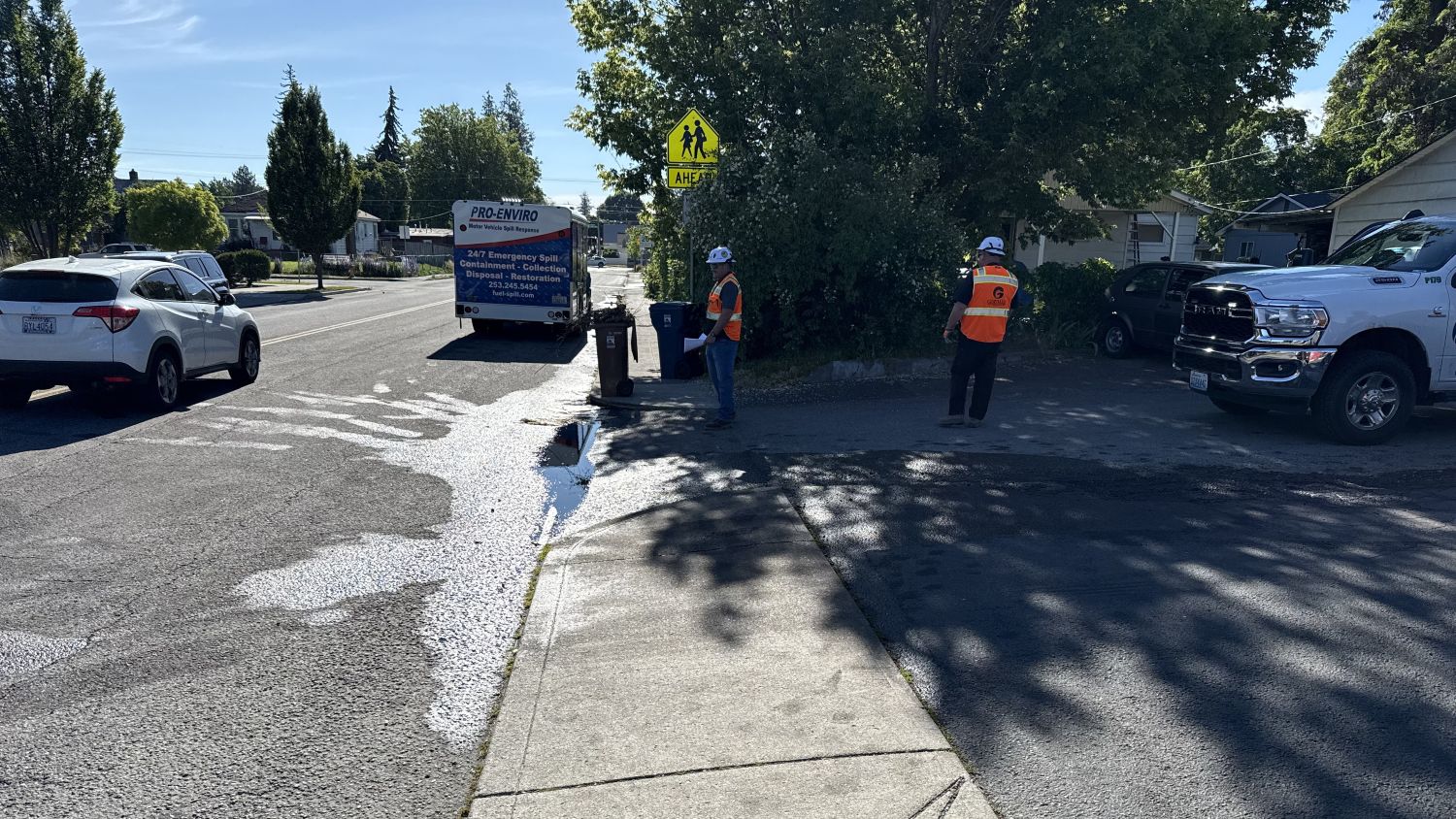 diesel spill in spokane