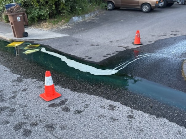 diesel spill in spokane