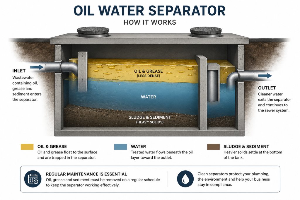 waste oil-water separator maintenance